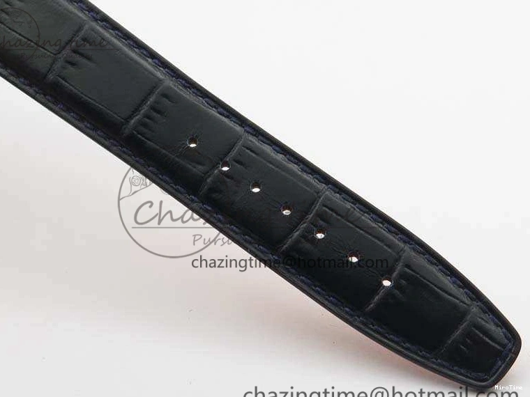 MIROTIME 0512 MoistureWicking Da Vinci IW356601 SS MKF 1:1 Best Edition Blue Dial On Black Leather Strap A 7233